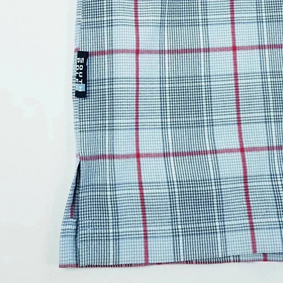 Southpole 2XL Embroidered Pocket Logo Sleeve Logo Tag Blue Red Trim Check Shirt - Picture 6 of 11